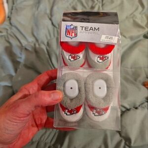 NFL KC Chiefs Team Apparel Baby Booties